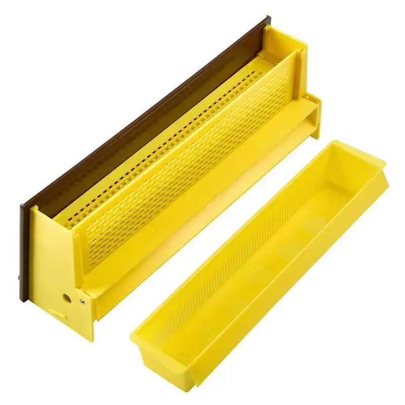 simple pollen collector beekeeper with wood pollen trap for plastic pollen trap