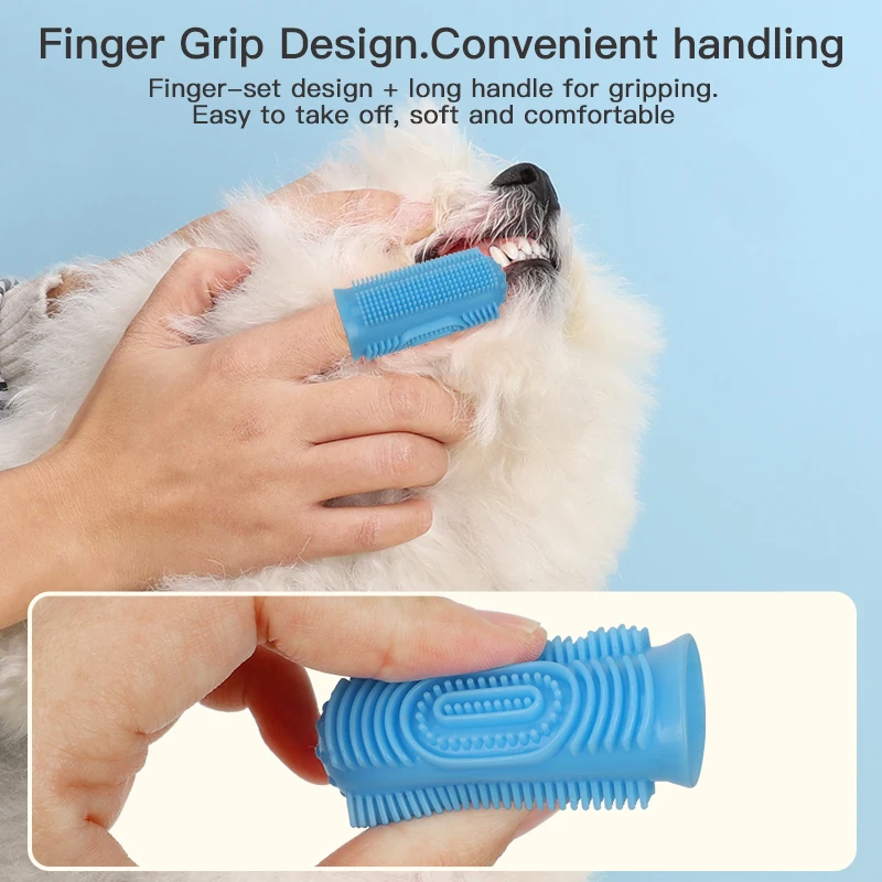 Factory Wholesale Pet Dental Care Cat Dog Toothbrush Toothpaste Set Beef Flavor Toothpaste Kit For Dogs Oral Cleaning