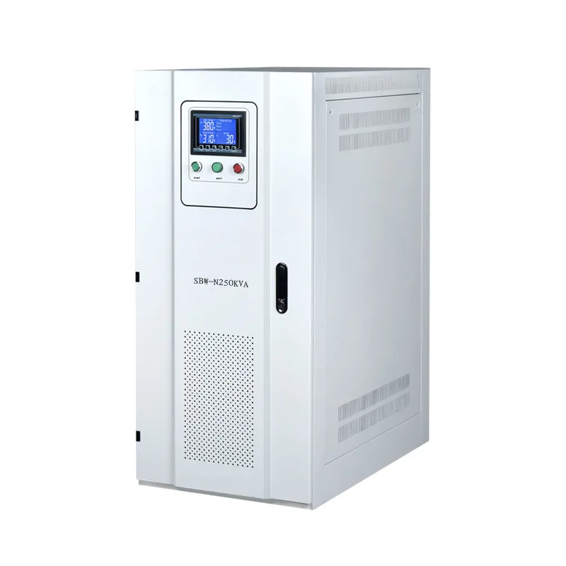 Factory price SBW 100KVA AVR 3 Phase automatic Servo Motor Type Voltage Stabilizer for Laser