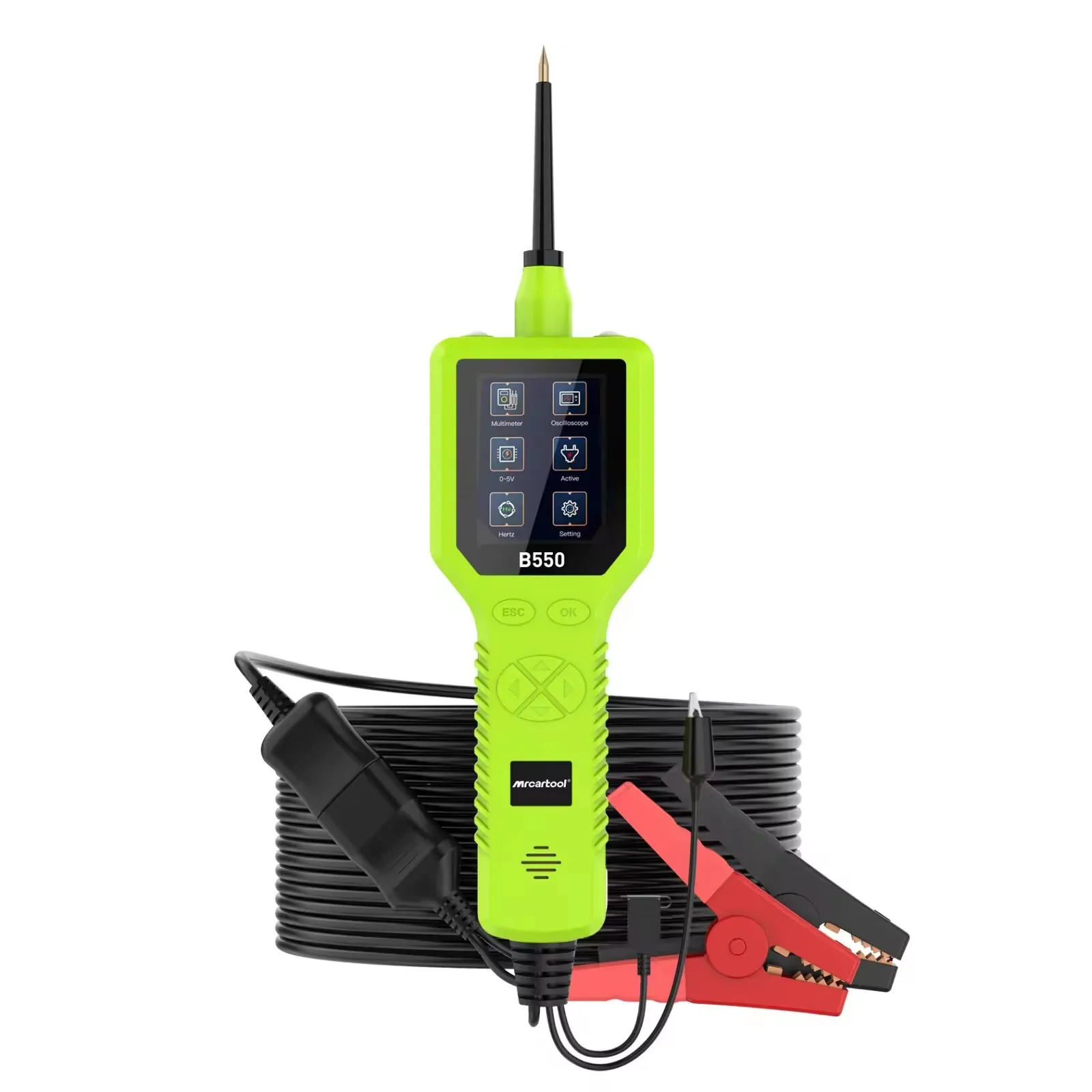 Mrcartool Automotive Circuit Tester Smart Circuit Tester Powerful Probe Circuit Analyzer Oscilloscope Injector Test Multimeter