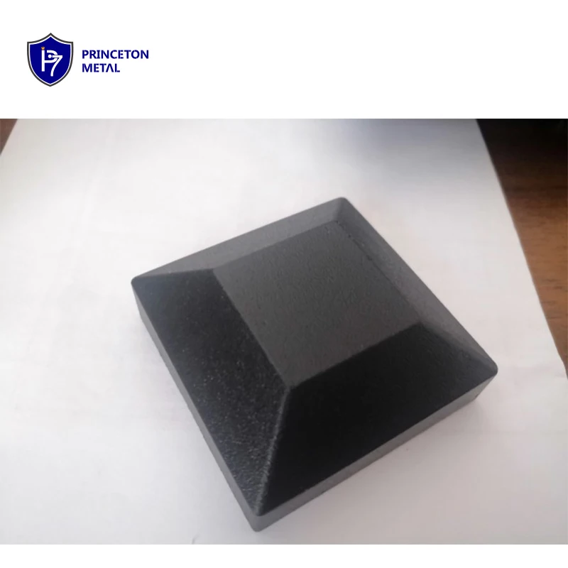 Cast Aluminum post cap  flat cap fence ornamental post cap