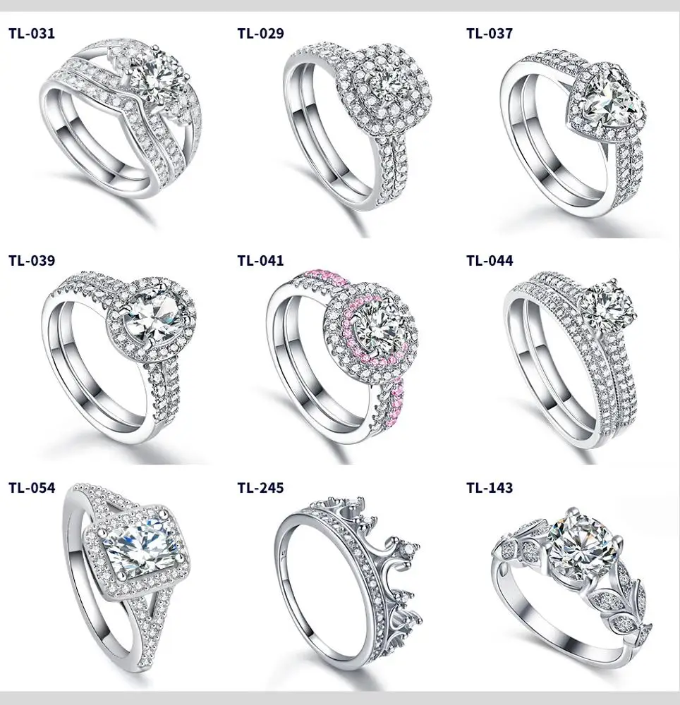  Серебряное кольцо lab grown diamond eternity 14k белое золото бриллиантовое серебро 925 пробы Китай cz