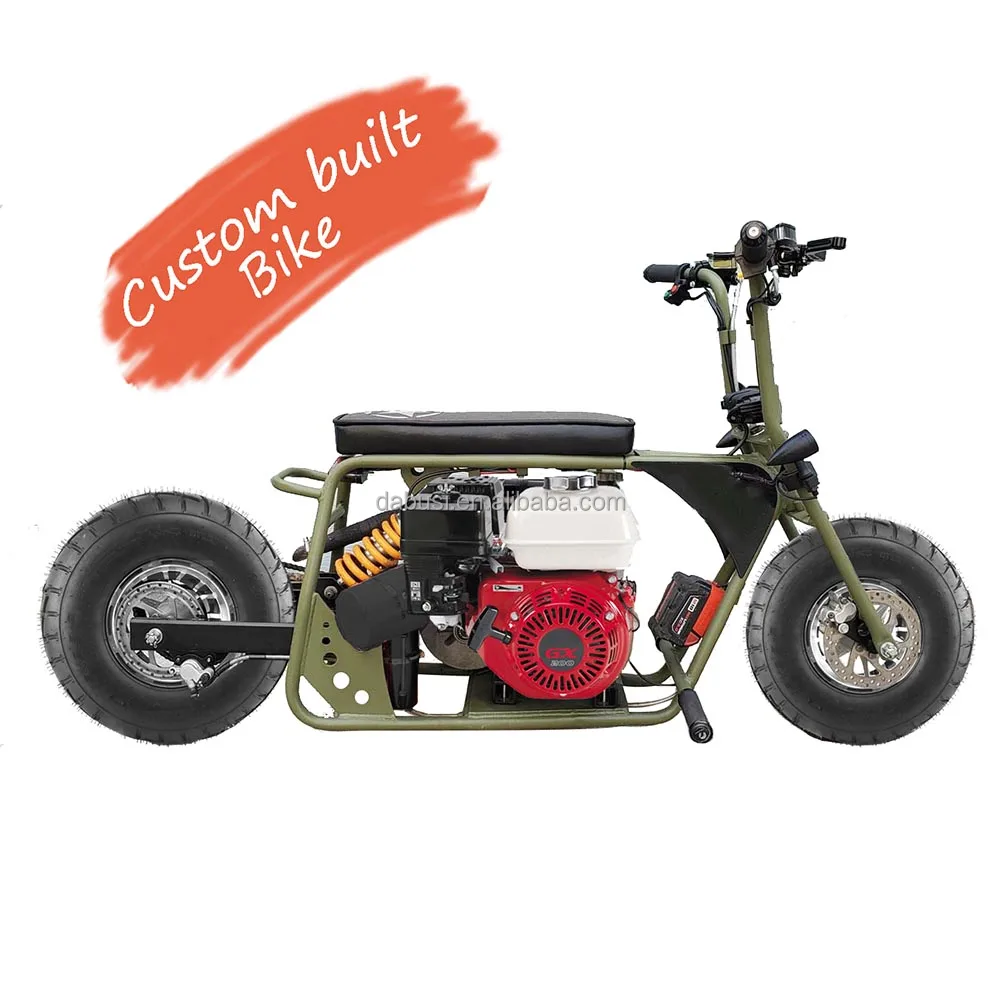 Powersports Mini Bike for Adults and Kids Gas Powered Trail Bike gas scooter 196cc 6.5hp