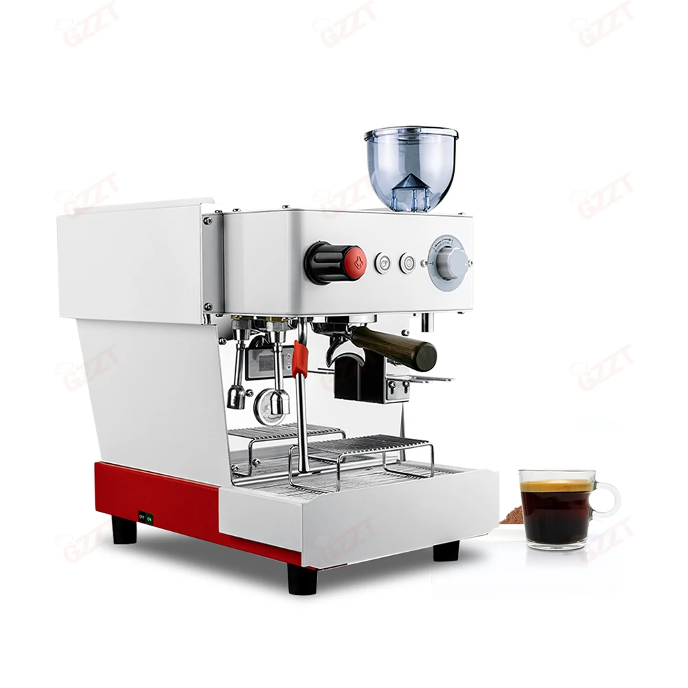 6L Boiler Commercial Professional Espresso Coffee Makers Single Group Espresso Cappuccino Machine With Coffee Grinder 120 cups/H