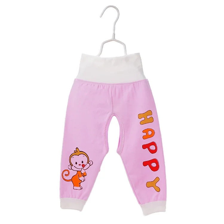 Wholesale Autumn Spring Kids Pants Cartoon Baby Girls Boys Trousers High Waist Cotton Children Pencil Pants Infant Leggings