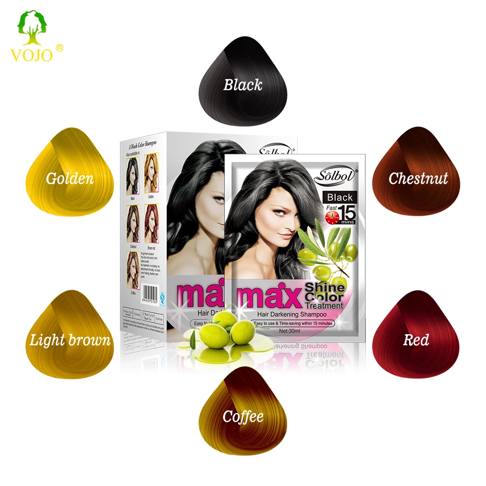 best wholesale manufacturer brand  new herbal care hair dye permanent ammonia free fast black herbal hair dye color shampoo