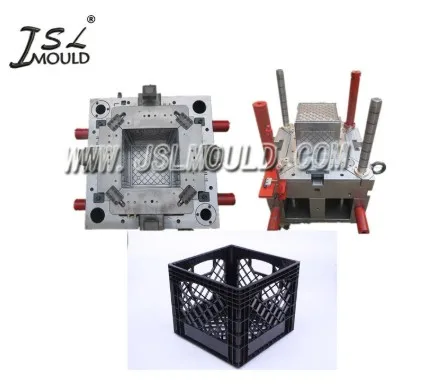 Professional Making USA Standard Injection Plastic Dairy Milk Crate Ready Mould
