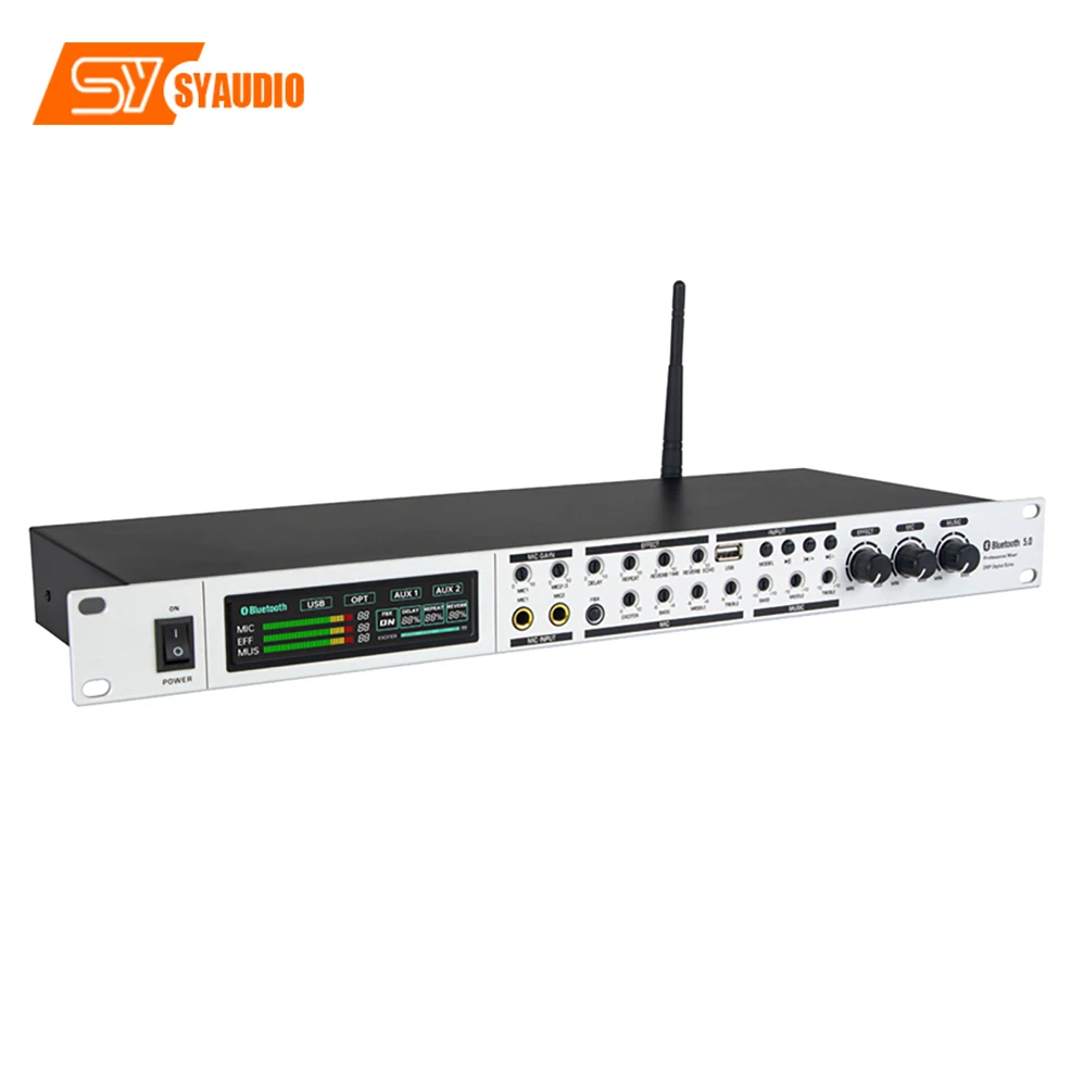 DSP Audio Processor  KTV Professional Digital Audio Echo Effect KT-600 Processor Karaoke Pre-effects