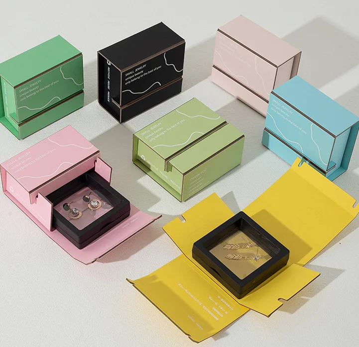 Hot sell earing ring box jewelry necklace pendant bracelet hairpin lipstick lippie gift protect pe packaging box set suspension
