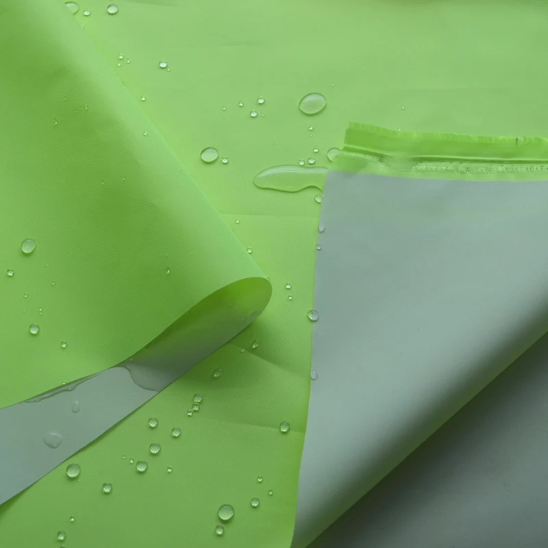 
300D PU white glues waterproof Fluorescent fabric 