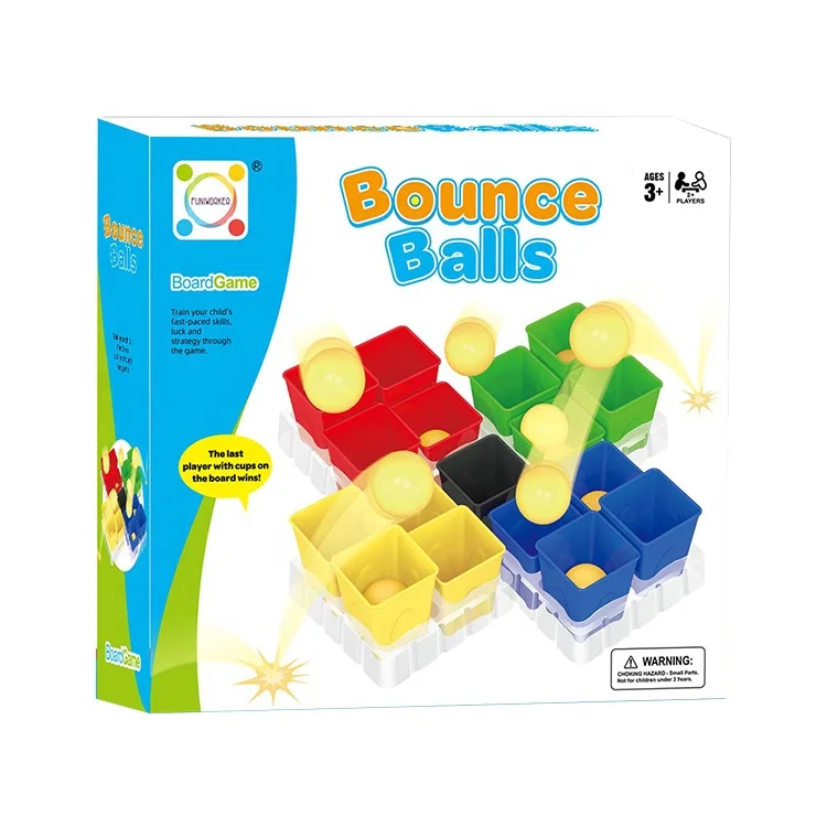 Interesting Attractive Cup Two Player Board Table Toy Bounce Ball Game
