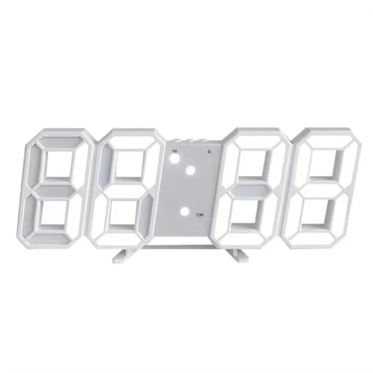 Brand led Creative wall clock decoration Simple digital 3D stereo clock Living Room wall hanging Decor Cheap plastic wall clocks