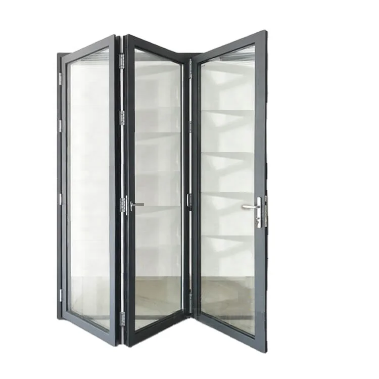 Modern fashion dubai aluminium profile glass entry door accordion folding doors for entrance folding door auto folding