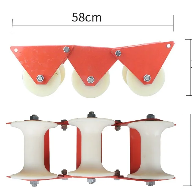 Electric Manhole Aluminium Alloy Cable Pulley Cable Pulling Guide Roller Cable Pulley