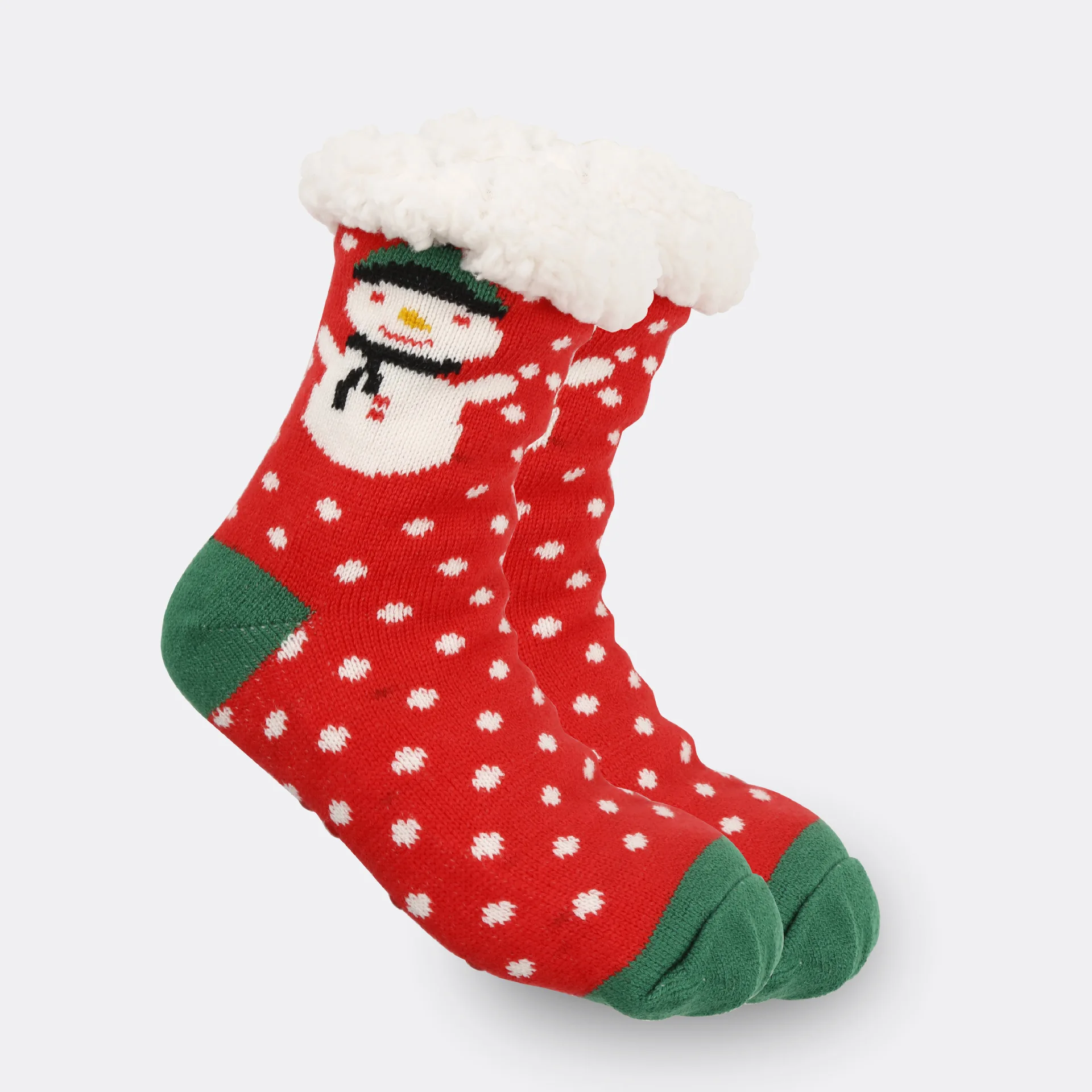 2024 Merry Christmas Fluffy Cozy Winter Warm Soft Fleece Socks Christmas Tree Deer Thick Warmer Indoor Slipper Socks