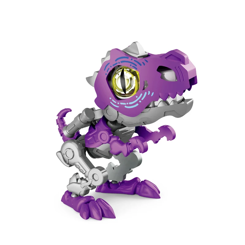 2023 New assembly sound and light dinosaur Tyrannosaurus pterosaur joint movable simulation cartoon model kids toys