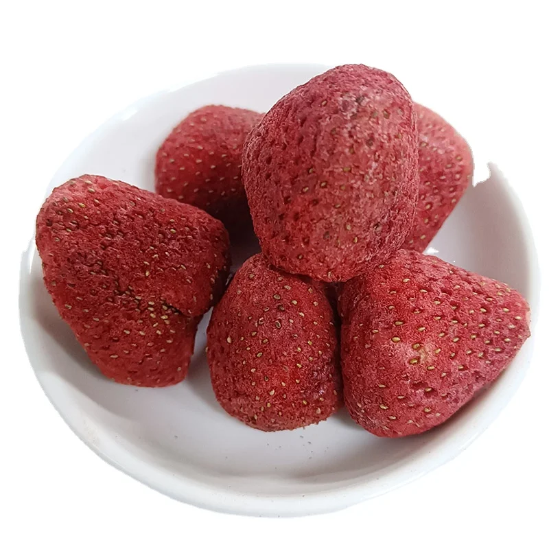 Guoyue Freeze dried strawberry whole health snack sour lyophilized berry freeze-dried fruit wholesale FD strawberry