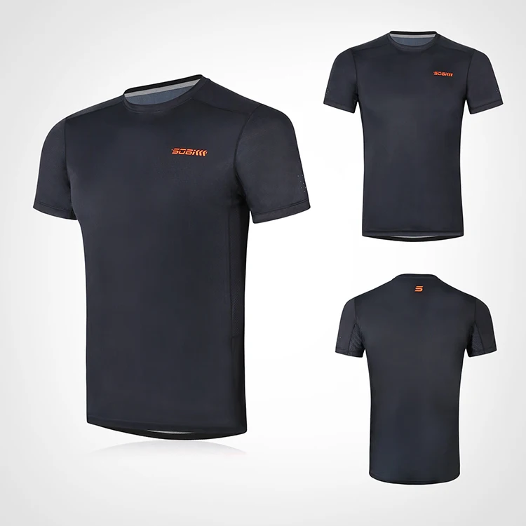 2021 Custom Mens Quick Dry Running T-shirts Sublimation Dry-Fit Running Shirts Sports T-shirt Manufacturer