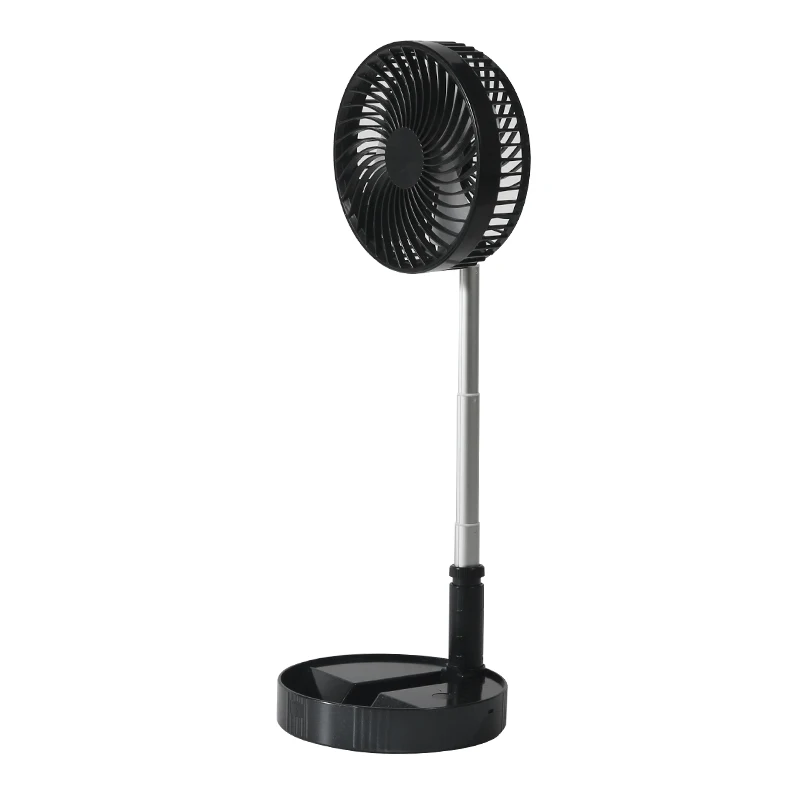 8inch rechargeable table fan portable USB stand folding pedestal fan li-ion battery foldable standing cooling fan