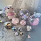 4cm-30cm Openable Hollow Hanging Clear Transparent Xmas Christmas Ornaments Plastic Ball