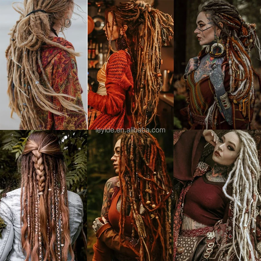 High Temperature Fiber Dreadlock Extension 36inch Handmade Synthetic Crochet Dreads Hair Locs