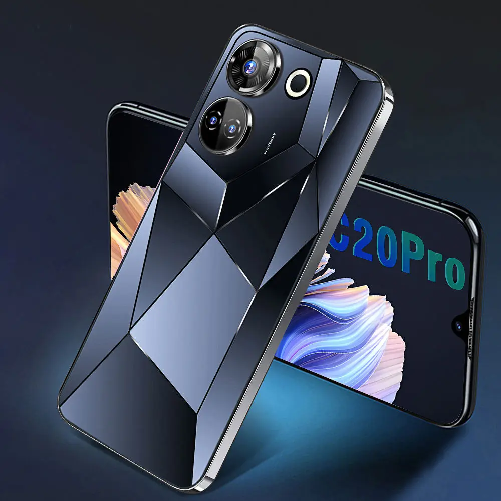 Original C20 Pro 16gb+1tb Very Cheap Android 13 Mobile 4G Wifi In China 8000 mAH Large Battery Dual SIM Card Cell Phone