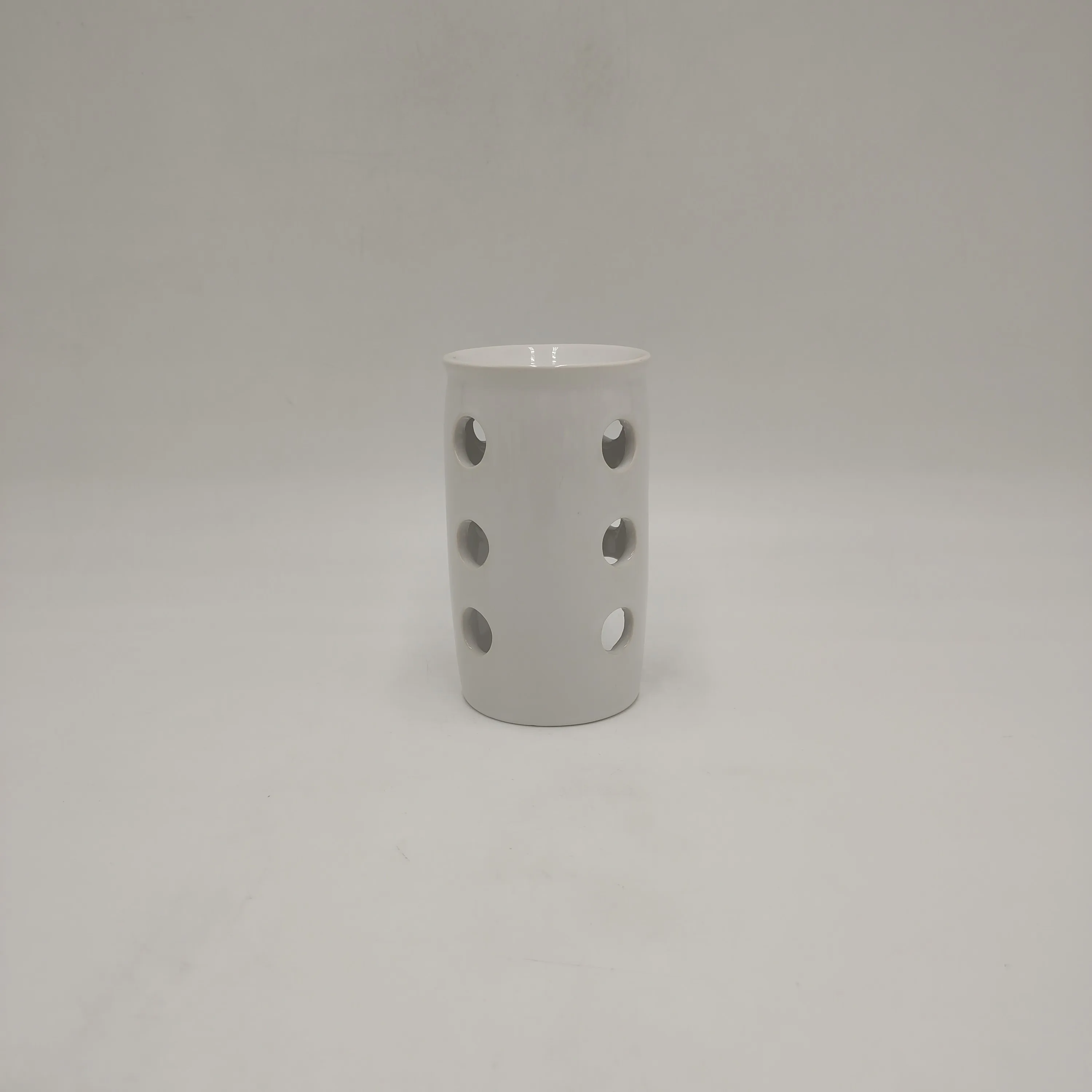 New Ceramic Wax Melt Candle European Style Simple Pure White Ceramic Aroma Base Essential Oil Stove Household Warmer