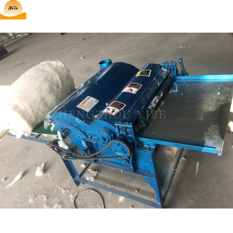Textile wool quilting fiber wool opening machine polyester fiber opener fabric waste cotton old cloth recycling machine