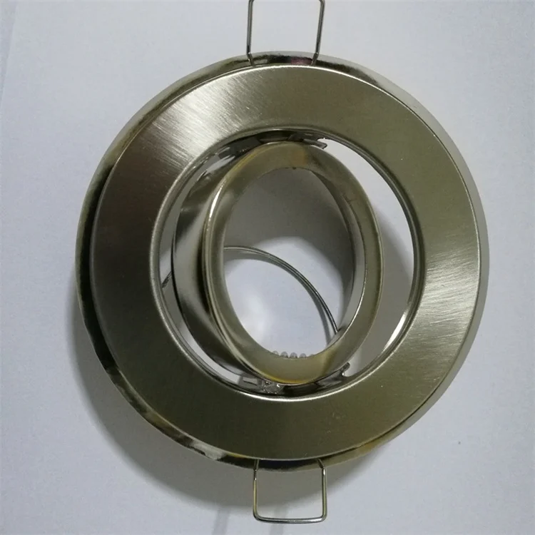 Trimless Led Spot Recessed Lamp Spotlight Fixture Die-Casting Alu Round Recessed Aluminum Metal Mr16 Gu10 G5.3 light housing