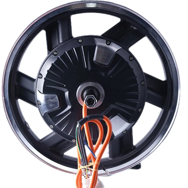 High efficiency 17inch 5000w/5kw 72v electric motorcycle wheel-hub motor for sale