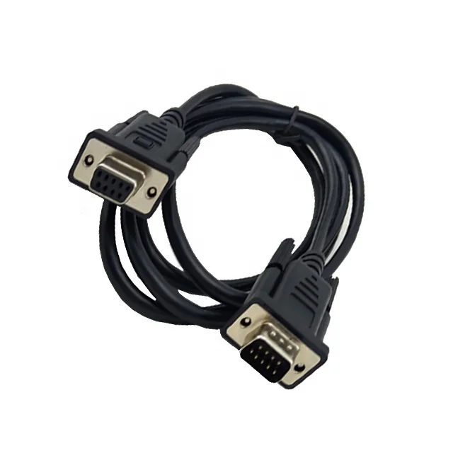 D-SUB 9P Signal  cable with ferrite choke for printer computer cable