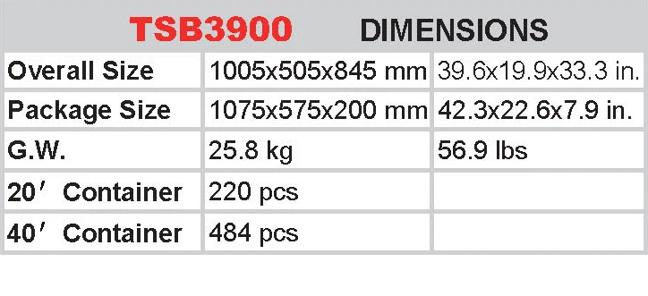Torin TSB3900 Workshop garage tools cabinets work bench table