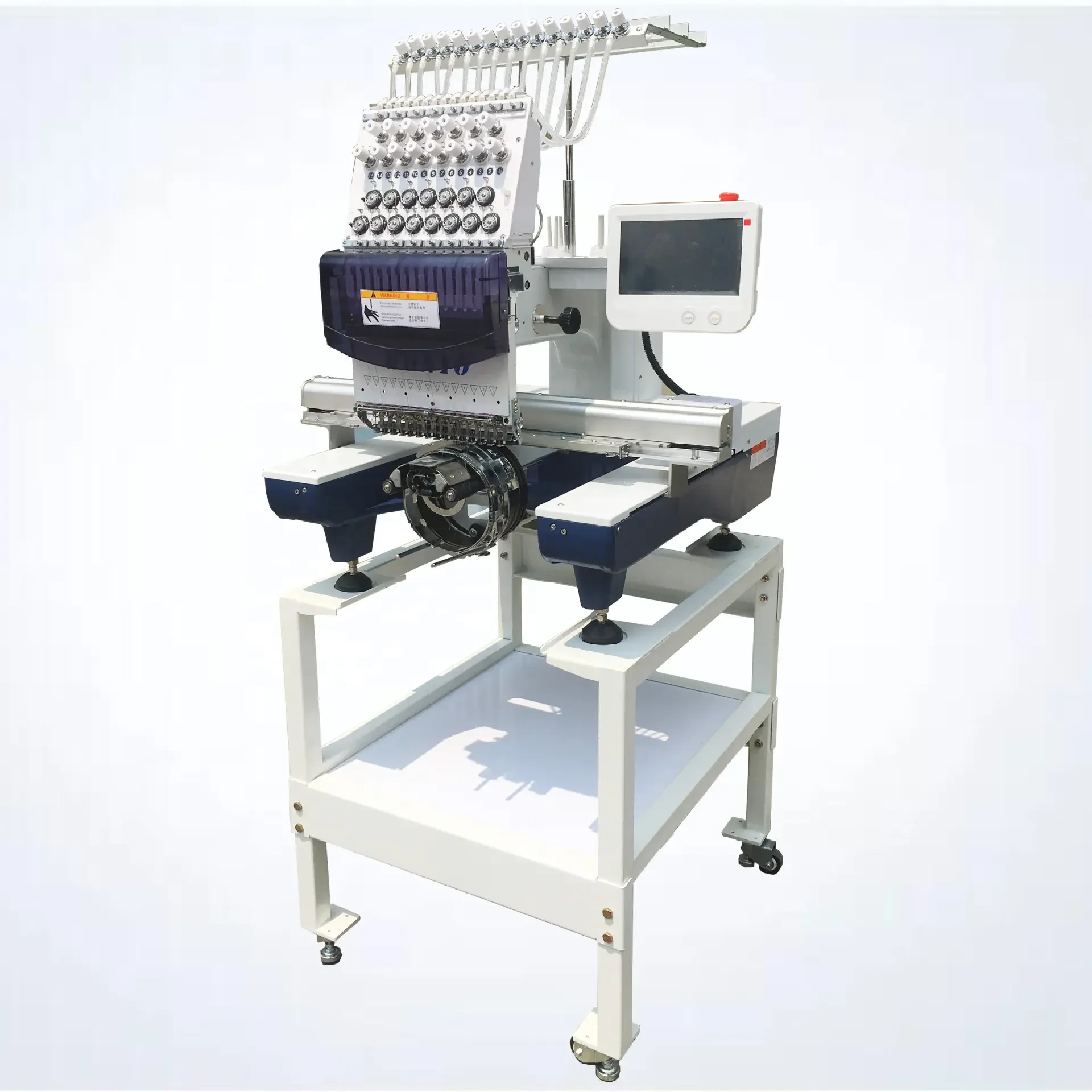 single head t shirt /cap embroidery machine computerized 9 needles embroidery machine clothes single head embroidery machine