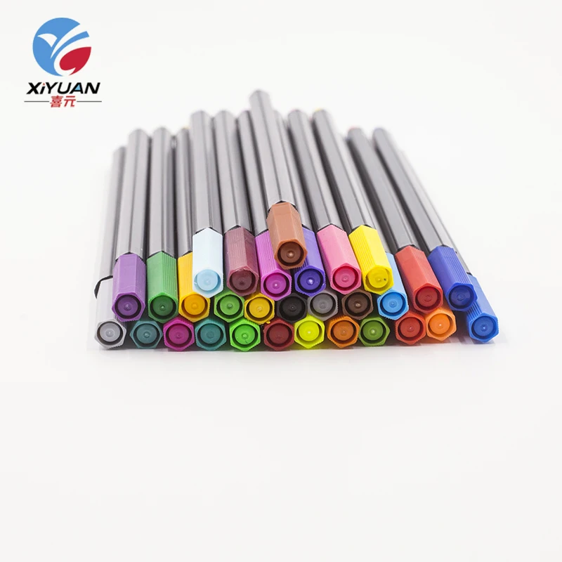 Fancy Design Fineliner Art Marker Attractive Style Long-Lasting Watercolor Pens for Writing and Art