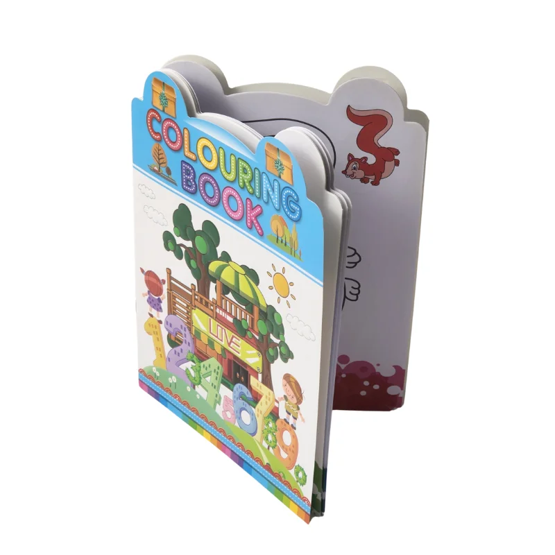 Wholesale Custom Reusable Softcover Paper Drawing Book Printing Custom Coloring Books for Kids with Logo