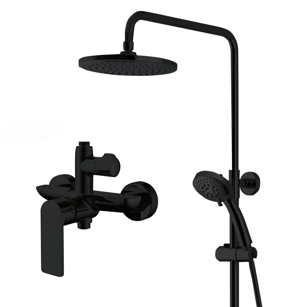 Высококачественный настенный латунный Смеситель для ванной комнаты, наборы смесителей для душа