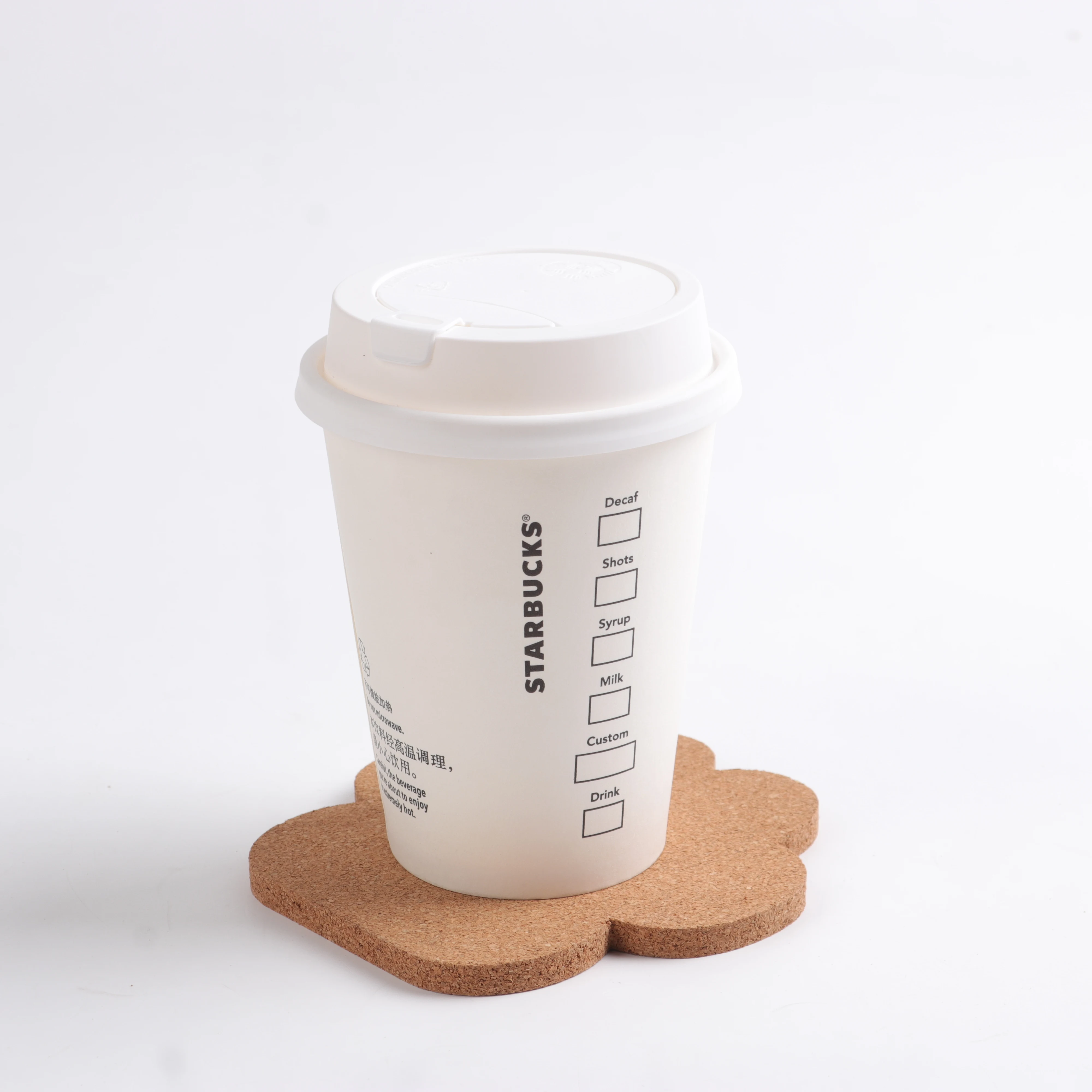 New design tree shape wood cup mat table coaster cork coasters for drinks