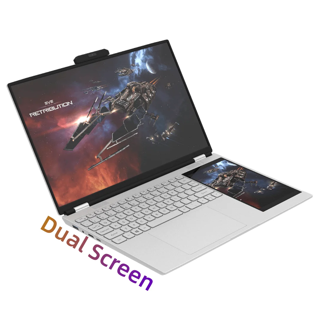 Завод предлагает два монитора 15 дюймов 7 четырехъядерный игровой Бизнес Офис Студент обучение двойной экран сенсорный