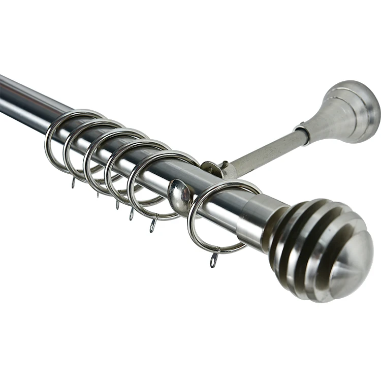 Factory direct supplier curtain rods sets decorative curtain poles metal curtain rod poles