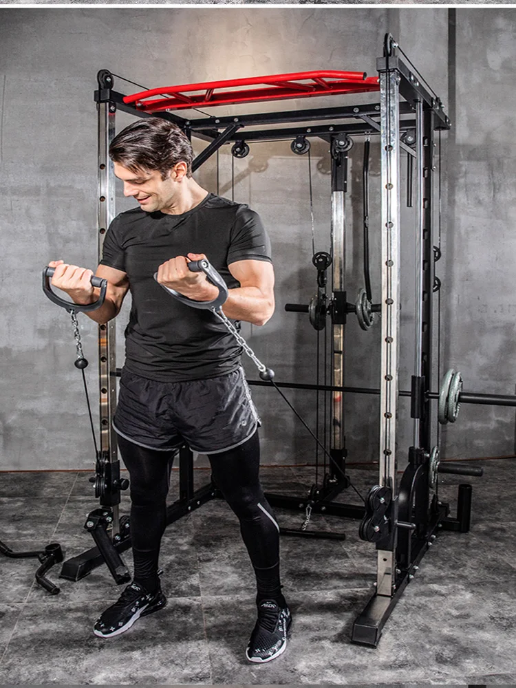 Multifunctional commercial fitness equipment functional trainer squatting frame fitness equipment Smith machine for home gym