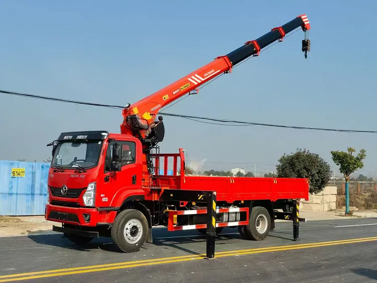 Shaanxi Automobile Xuande G Series 4*2 drive truck crane 21 meters lifting height 5 arm working radius 18 meters