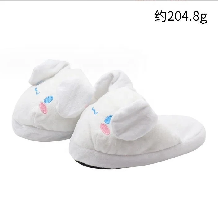 Customized Animal Slippers Plush Winter Indoor Home Flat Slipper Shoes For Women Adults