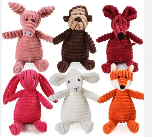 Manufacturer wholesale pet dog toys French bulldog molar vent training wick plush monkey vocal dog toy