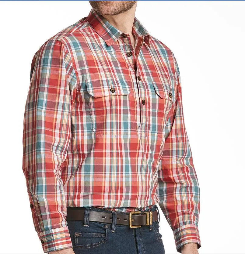 2022 high quality long sleeve heavy weight flannel shirts men cotton casual plaid shirt China manufacturer