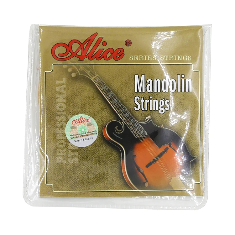 Alice AM05 Plated Steel Plain String set Mandolin String with Silver-Plated Copper Alloy Winding