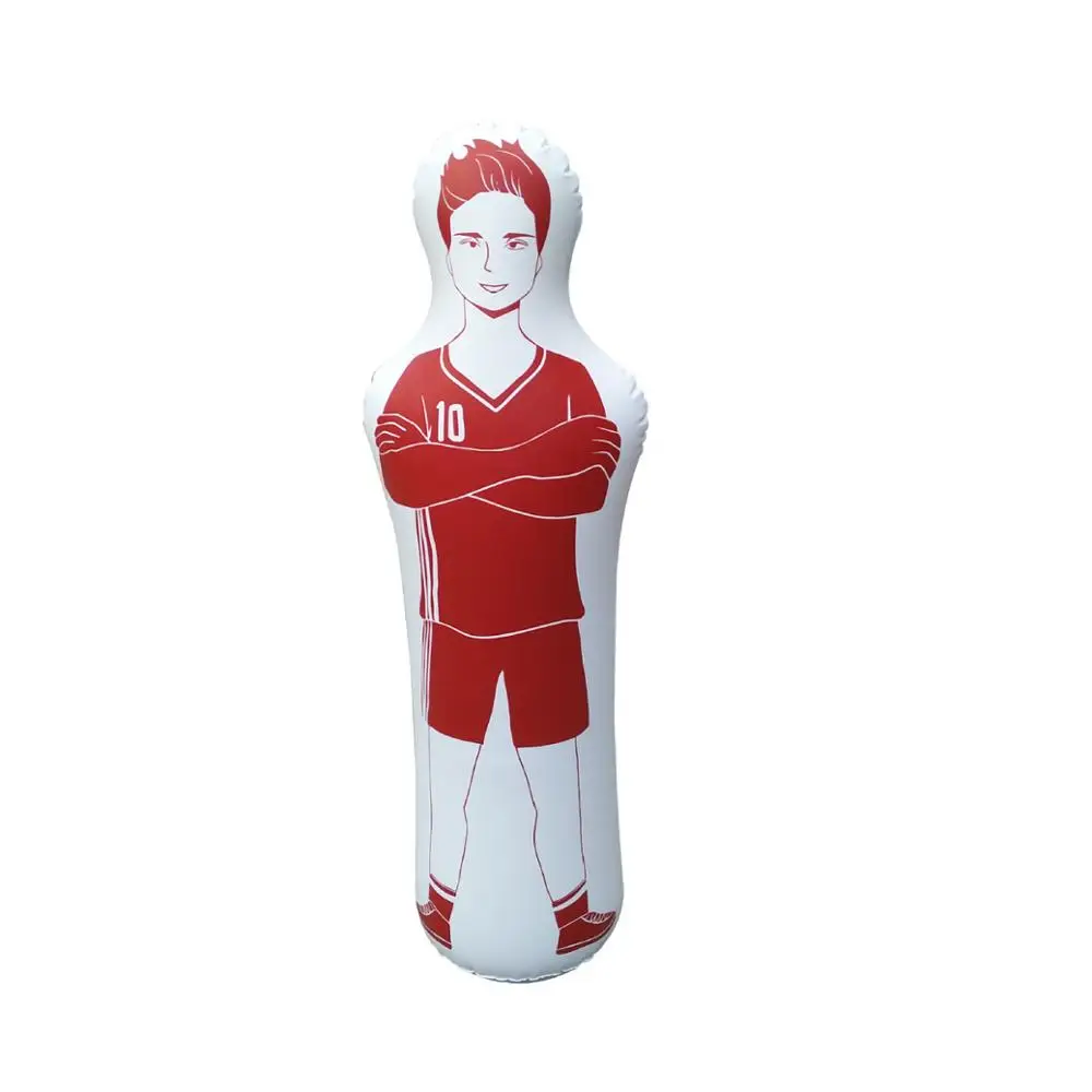 
portable foldable durable strength inflatable air body dummy plastic inflatable soccer keeper training mannequin 