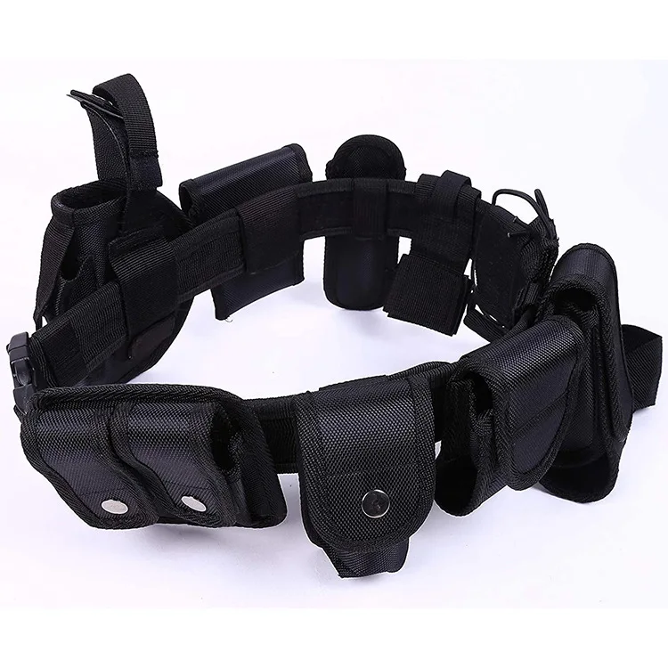 Belt kits with Gun Holster Multi-function Nylon 10 In 1 Law enforcement On Duty  Security Guard Belt