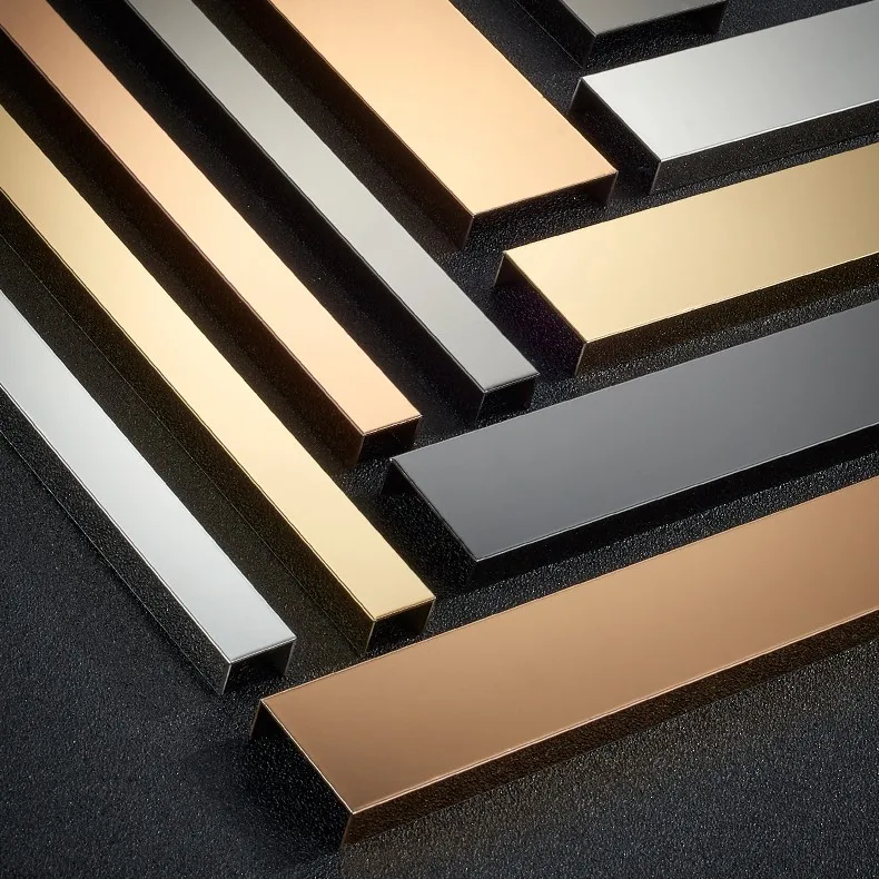 Stainless Steel Transition Tile Trim Profile Design Balcony Bathroom Tile Trim