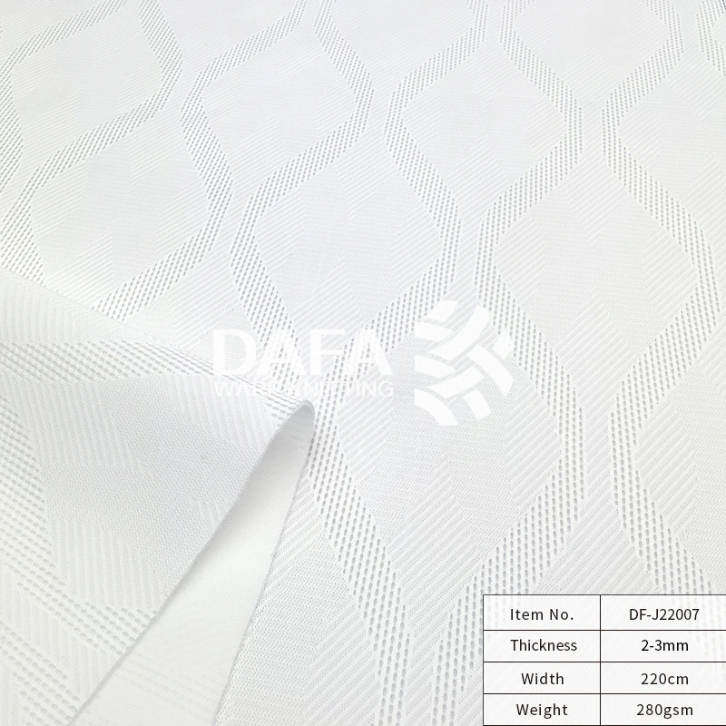 Manufacturer wholesale jacquard sandwich mesh elastic breathable cushion home textile white 3D sandwich mesh