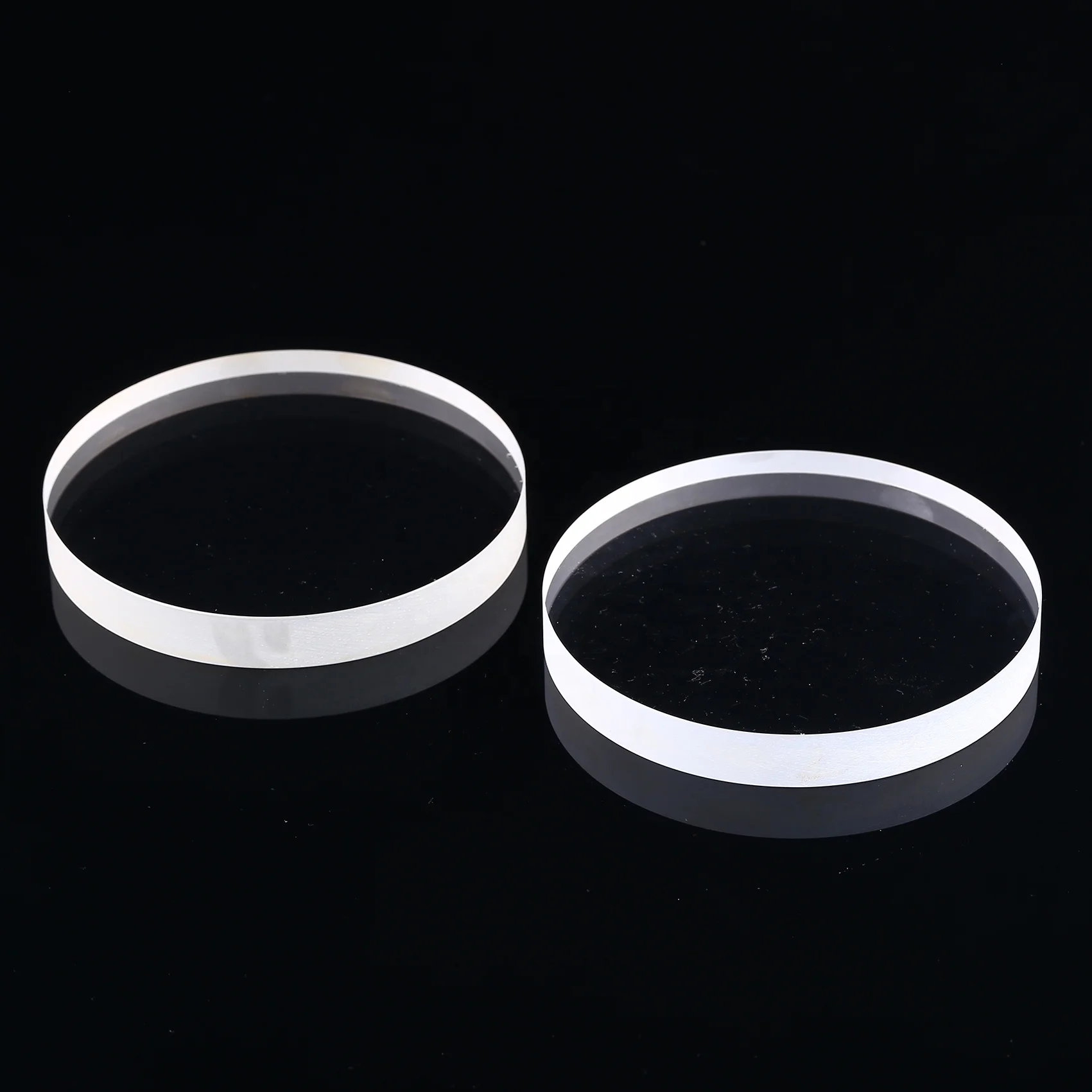 Glass Plate OEM Size Clear Glass Plates Disc Round Fused Silica Quartz Glass Transparent Piece quartz plate